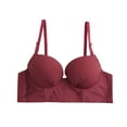 thumbnail image 1 of Bra Underwire Bra Push Up T Shirt Bra Modern Demi Bra Lightly Padded Bra With Convertible Straps, 1 of 9