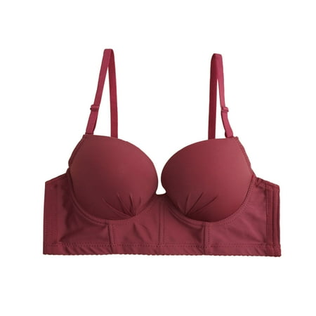 

Bras For Women Underwire Push Up T Shirt Modern Demi Lightly Padded With Convertible Straps Bras