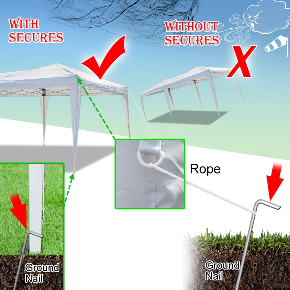 Aimee Lii 120"x240" Canopy Tent Awnings for Decks, Backyard Canopy Gazebo, Outdoor Tent Canopy for Wedding Party Event Tent, White Aimee Lii 120"x240" Canopy Tent Awnings for Decks, Backyard Canopy Gazebo, Outdoor Tent Canopy for Wedding Party Event Tent, White