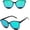 1 Black Green, variant on Sunglasses Women Vintage Metal Mirror Vintage Sun Glasses Female UV400