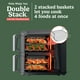 thumbnail image 2 of Ninja DoubleStack XL - Freidora de aire inteligente de 2 cestas, sistema de cocina inteligente, tecnología DoubleStack cocina 4 alimentos a la vez, diseño de ahorro de espacio, 10 cuartos de galón, 6, 2 of 5