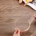 thumbnail image 4 of Uxcell 2 Pcs Aros de Atrapa Sueños Manualidades de Metal Aros Florales 12 x 0.11" Aros de Macramé para Manualidades DIY Soportes para Plantas Dorado, 4 of 7