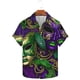 thumbnail image 5 of Ceisia Men's Mardi Gras Festive Print Short Sleeve Button-Up Shirt Collection | Venetian Mask & Bead Mardi Gras Button-Up Shirt Gifts, 5 of 8