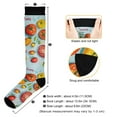 thumbnail image 3 of FORMRS Womens Knee High Socks Casual Long Thick Travel Daily Wear, 1 Pair, Yellow Tomatoes, 3 of 6
