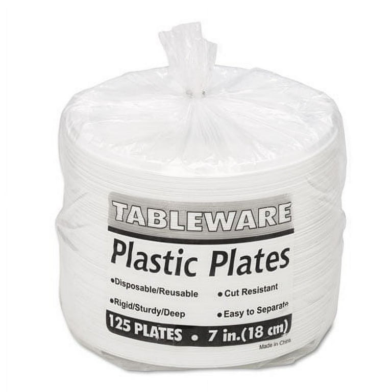Plastic Dinnerware, Plates, 7 Plastic Dinnerware, Plates, 7