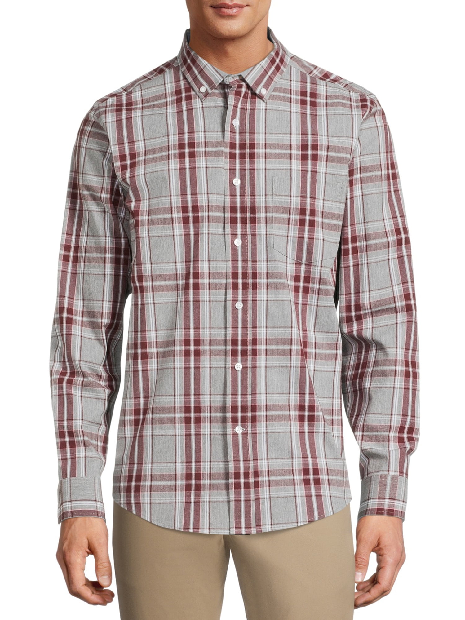 Long Sleeve Stretch Poplin Shirt 