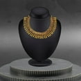 thumbnail image 3 of athizay Ethnic Necklaces gold for Women oxidised Beaded Choker Indian Black Thread Drawstring Jewelry for Women, 3 of 5