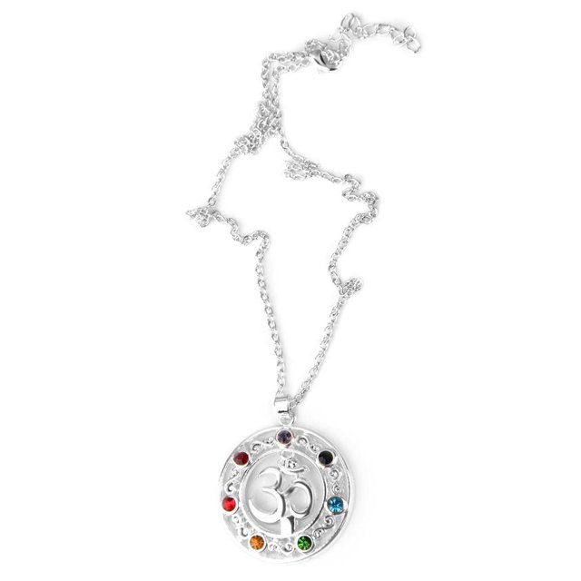Joyería de moda Zulema Regalo Cristal Gimnasia Sánscrito Colgante Multicolor