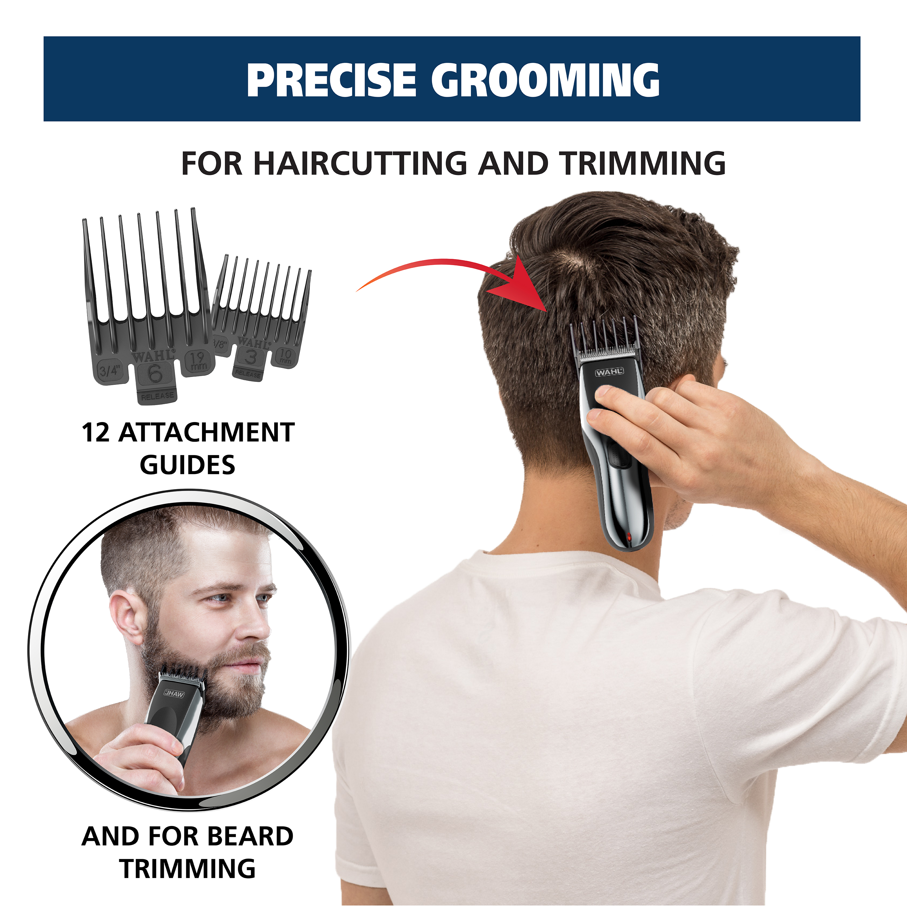 Wahl Haircut & Beard Cordless Trimmer Kit, 22-Piece photo 7