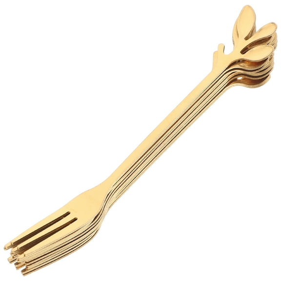LITINKIMI 10pcs Stainless Steel Fork Multifunctional Dessert And Salad Forks For Parties Buffets And Outdoor Events
