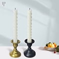 thumbnail image 4 of Bxaolu Taper Candle Holders Set of 2, Vintage Small Metal Candlestick Holders for Dinner Room Table Centerpiece or Mantel Wedding Party Decor, 4 of 8