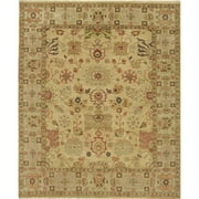 Due Process Stable Trading Mirzapur Lilihan Gold & Fawn Area Rug, 6 x 9 ft.