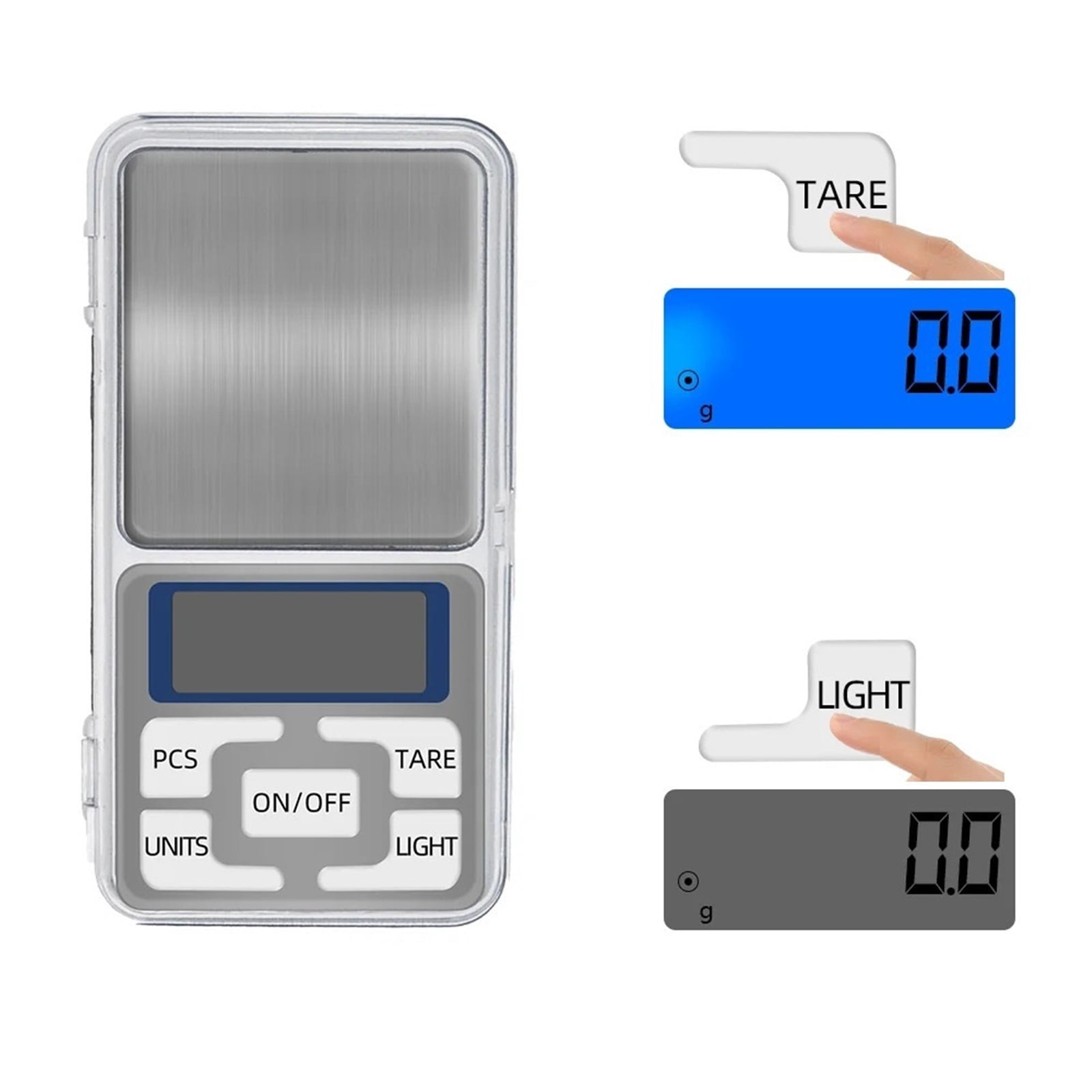 Portable Pocket Scale Electronic Weight Scale Digital Balance Jewelry Diamond Weighing Scales ,Multiple Accessories