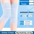 thumbnail image 2 of Cotton -thin Curved Knee Pads for Spring Summer Warmth Joint Protection,, 2 of 8