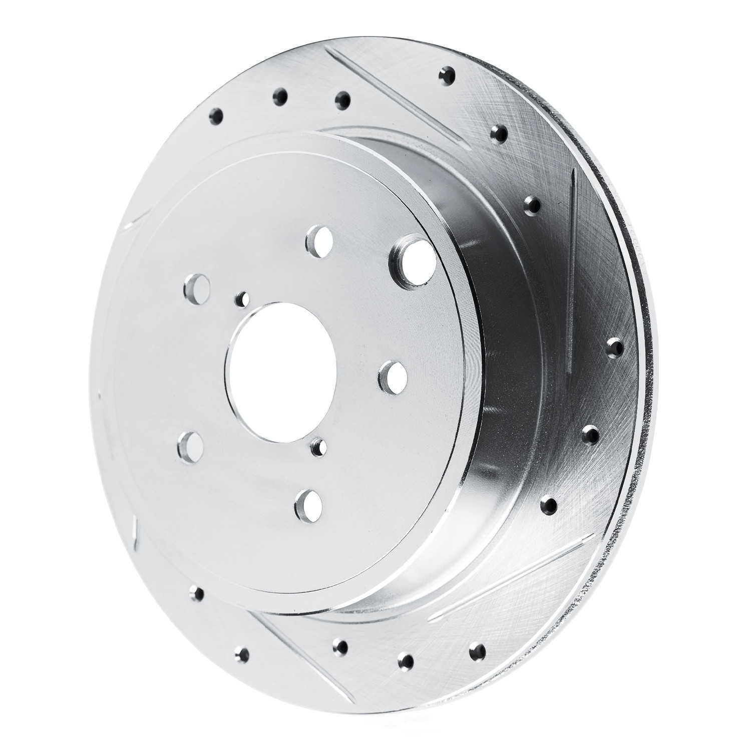 Dynamic Friction Company 631-13050R DFC Brake Rotor - Drilled And Slotted - Silver
