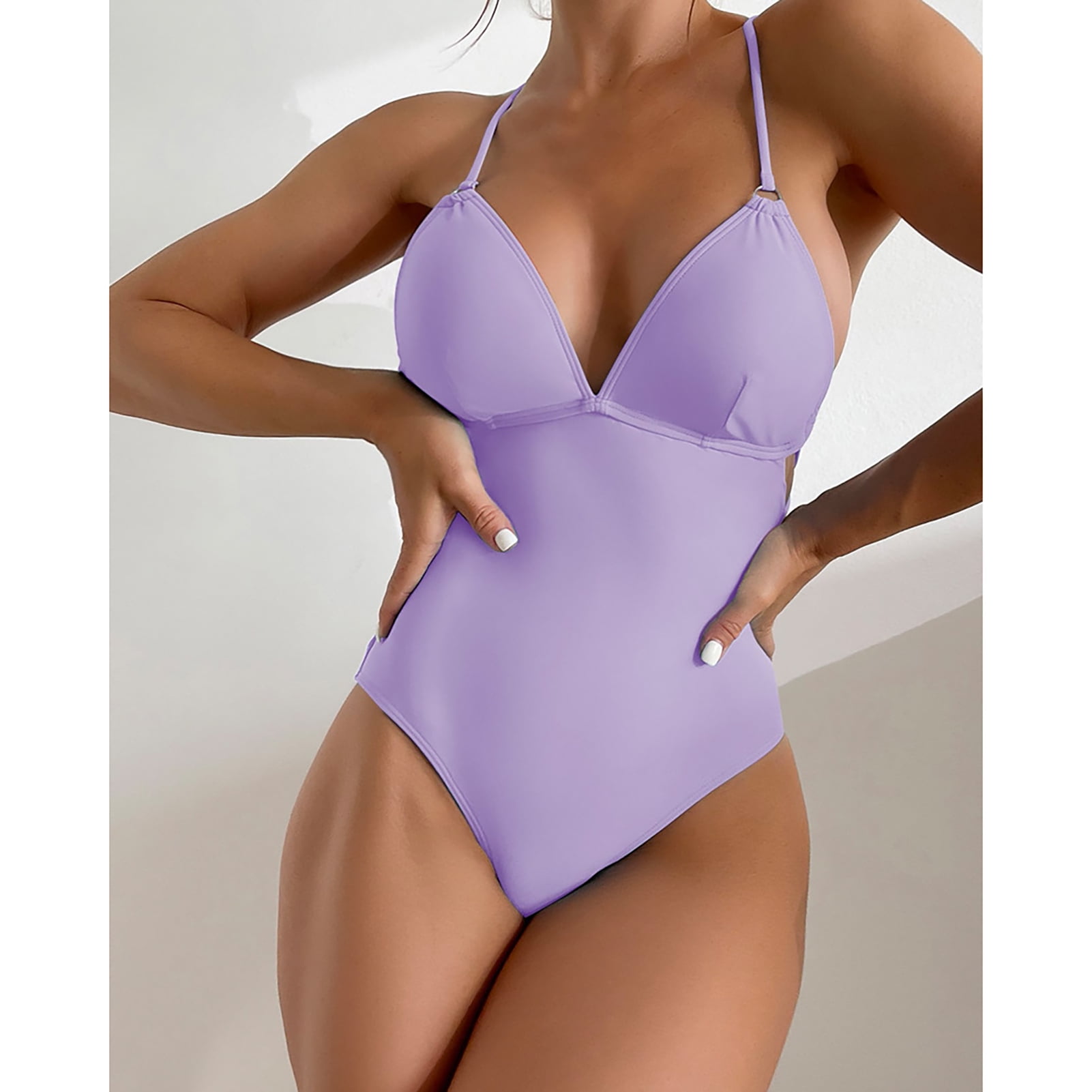 Purple one piece bathing suit hotsell