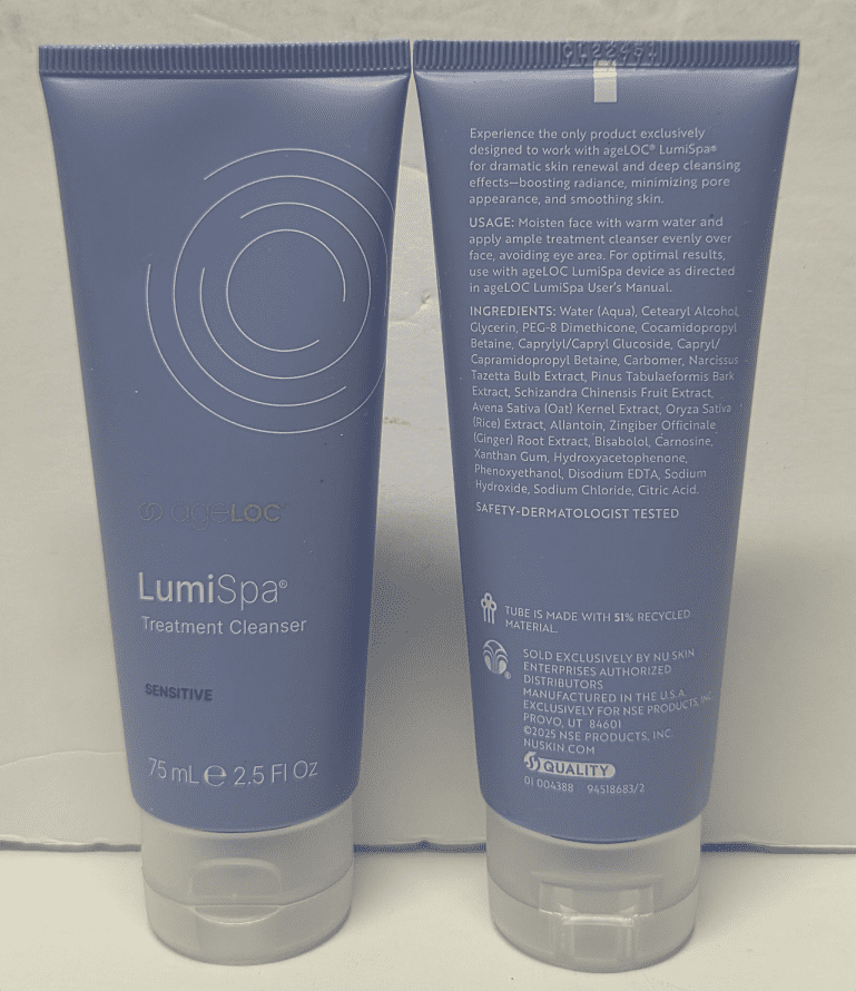 Nu Skin Nuskin ageLOC LumiSpa Treatment Cleanser Gel Sensitive Sealed 2.5fl oz 75ml (Single Tube)