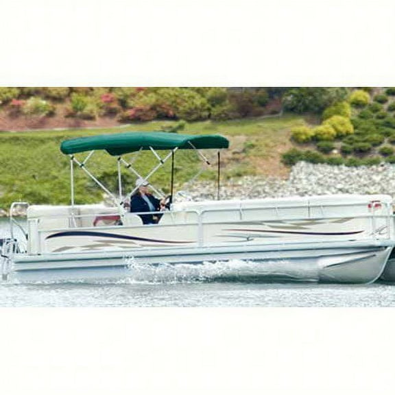Carver Covers  510A03; 4 Bow 91 In-96 In Persian Green (Canvas and Boot Only)-Bimini Top