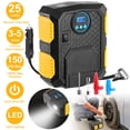 thumbnail image 6 of Moclever Portable Tire Inflator, 12V DC 120W 25L/Min 150PSI Electric Air Compressor Pump, Black, 6 of 12