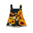 thumbnail image 2 of Combinaison Courte à Col Carré Sans Manches Baby Girls Tournesol Print, 2 of 8