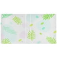thumbnail image 2 of Pastel Leaf Silhouettes 12.4x10.6in PVC Round Ring Binder, D-Ring 3-Hole, Metal Clip, 200 Sheets, 2 of 10