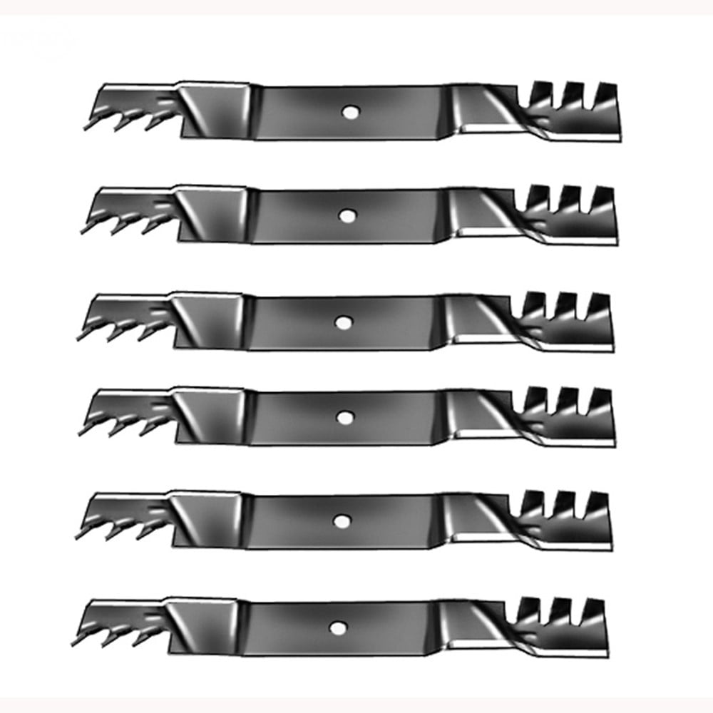 (6) Toothed Mulching Blades for Bobcat Mower 61" Deck Replaces 112243