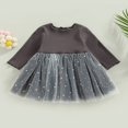 thumbnail image 2 of PENGXIANG Enfant en Bas Âge Filles Robe Paillettes Étoiles Lune Motif Tulle Tutu Robe, 2 of 8