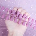 thumbnail image 3 of Fleshy Matte Long Nails 24 False Nail Ballet Nail Patch, 3 of 8