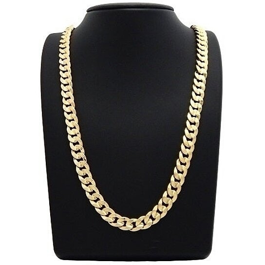 14K Gold Plated Cuban Link Chain 24 