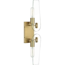Designers Fountain Bergen Beach 2 Light Brushed Gold Wall Sconce Light, D256M-2WS-BG