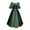 Green, variant on QLEICOM Women Vintage Cosplay Victorian Gothic Corset Dress, Medieval Renaissance Costume Dress, Gothic Patchwork Lace Dress, Halloween Costume One Shoulder Bodycon Dress Coffee L