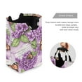 thumbnail image 3 of Lavender Flowers and Butterflies Foldable Laundry Hamper 12.6x11x22.7in with Handles for Bathroom Bedroom Storage, 3 of 7