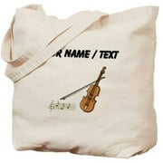Cafepress Personalized Custom Violin And Musical Notes Tote Bag