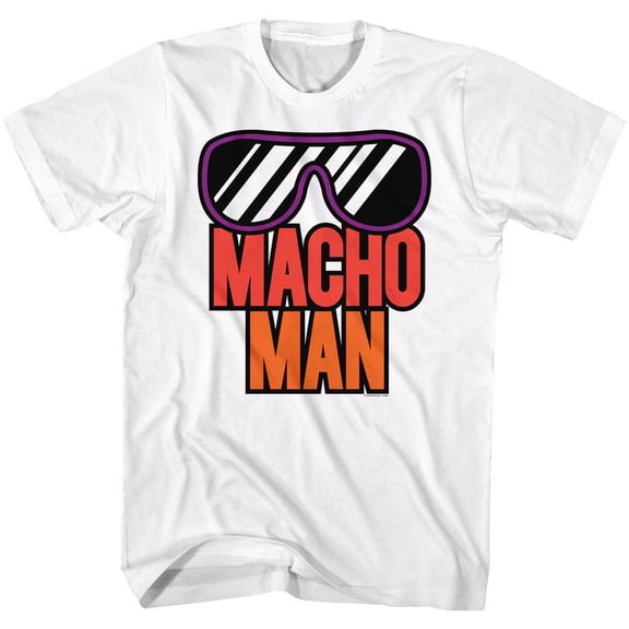 Macho Man More Macho White Adult T-Shirt 5Xl