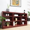 thumbnail image 2 of Pemberly Row Traditional 36" x 72" Wood Bookcase in Cherry Finish, 2 of 6