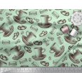 thumbnail image 3 of Soimoi Poly Georgette Fabric Burger,Cookies & Cups Decor Fabric Printed Yard 52 Inch Wide, 3 of 3