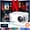 White (new Style, variant on Smart Projector 1080P 600ANSI WiFi 6 BT 5.0, 600 Lumens Portable Movie Projector with Screen Adjustment, 180° Rotation, USB LED Light, SD Card & Button Control for Home