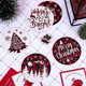 thumbnail image 4 of Posavasos ZHIPENG con patrón navideño en bandeja acrílica para Decoración de mesa, 6 piezas, 4 of 5