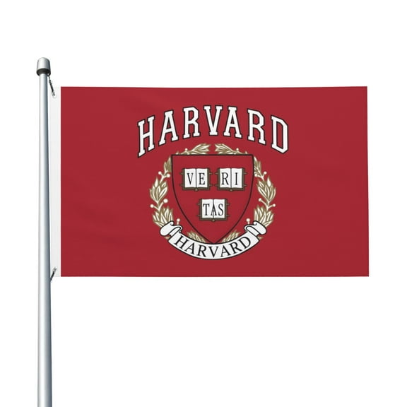 Harvard University 3x5 Ft Double-Sided Printed Flag Indoor Outdoor Decorative Banner Polyester Material No Flagpole