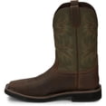 thumbnail image 2 of Bota Justin Driller 11 con punta cuadrada de acero para hombre, color ámbar 7.5EE, 2 of 7