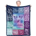 thumbnail image 1 of LHSHID Grandma Gifts Blankets from Granddaughter Mothers Day Blanket Gifts for Grandma Birthday Gifts for Grandma Christmas Thanksgiving Gifts Ideas Throw Blankets 50x60in, 1 of 6