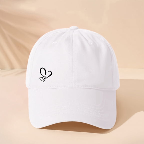 Gbobgt Unisex Cute Adjustable Baseball Cap Lightweight Breathable for Workout Running Sports Daily White