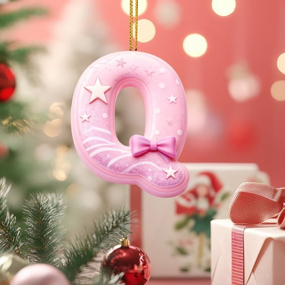 Hometravel Alphabet Series Acrylic Pendant, 2D Letter Design Backpack Car Charm, Decorative Hanging Ornament for Personal Items, Accessory Customization