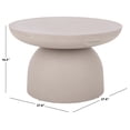 thumbnail image 3 of Safavieh Dylan Outdoor Modern Polyfiber Coffee Table, Beige, 3 of 9