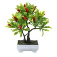 thumbnail image 1 of Plantas en macetas con frutas artificiales, plantas verdes artificiales, adornos familiares creativos, plantas en macetas, 1 of 5