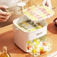 thumbnail image 4 of 48-Cube Ice Maker with Easy-Press Lid - Double Layer, DIY Frozen Treats & Beverage Essential,kitchen accessories,gadgets, 4 of 8