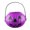 Purple-M, variant on JoyMoreHome Halloween Foldable Pumpkin Buckets Halloween Party Favors Pumpkin Face Candy Basket,Plastic Pail Candy Bowl Holder with Handle Halloween Party Decoration
