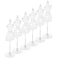 thumbnail image 3 of 6Pcs Mini Dress Form Mannequin Exquisite and Simple Structure for Playtime Use, 3 of 5