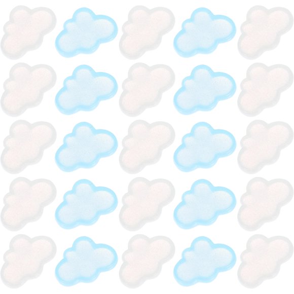 TABLETREANDS 40Ud Encantadores Charms De Resina En Forma De Nube Colorida Para Manualidades Y Accesorios Decorativos