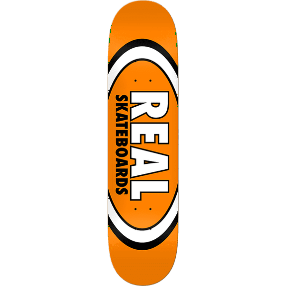 Real Classic Oval Skateboard Deck 7.5 Orange